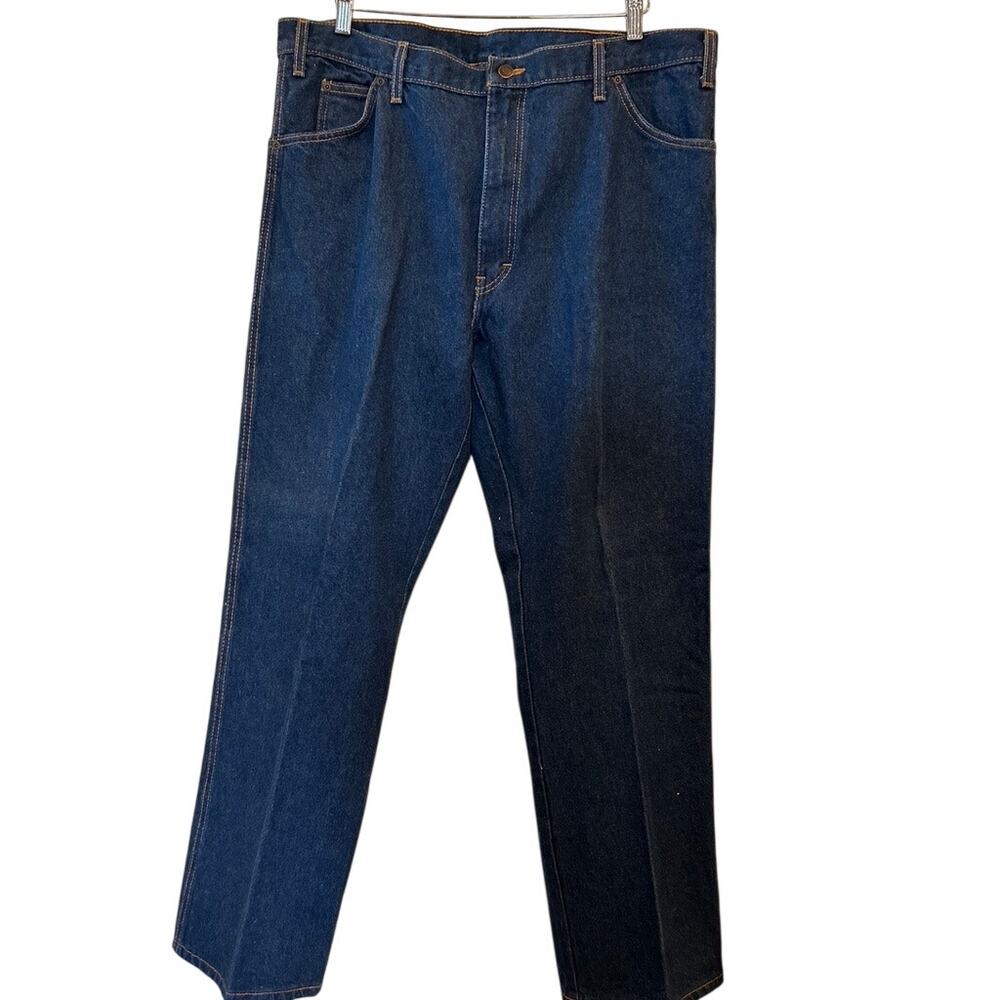 VTG Y2K Dickies Jeans 40x32 Dark Wash Straight Leg Red Tag Creased Mint EUC